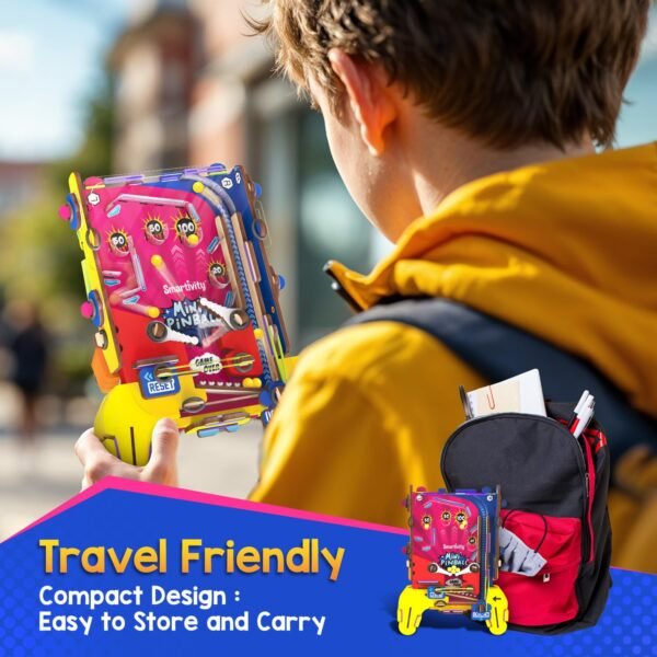 Smartivity DIY Mini Pinball Handheld Game for Kids Ages 6-7-8-9-10-11-12 Years|Hand-Held Exciting Arcade Game I Birthday Gift for Unisex|DIY Science Toy 6-12 Years Old I Screen Free Play,Multicolor - Image 5