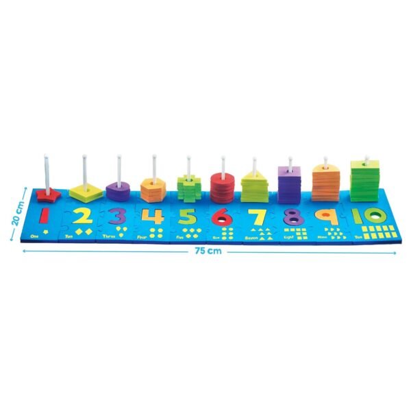 Imagimake Junior Abacus | Learn Number, Shapes & Colours | Abacus for Kids | Educational toys for 3+ year old | Stacking Toys | Montessori Toys | Gift for 3 year old boy & girl,multicolor - Image 5