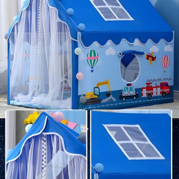 Colorfull and Extremely Light Weight Indoor and Outdoor Kids Play Tent House for 3-8 Years Old Kids Girls and Boys (JCB-052) - Image 2