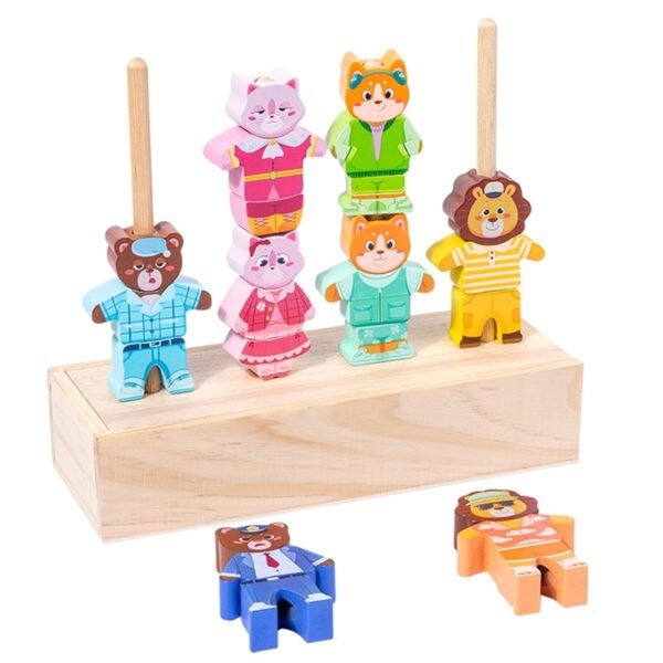 bnf® Animal Stringing Threading Beads Toy Sensory Toys for 1 2 3 4 Years Old Kids - Image 3