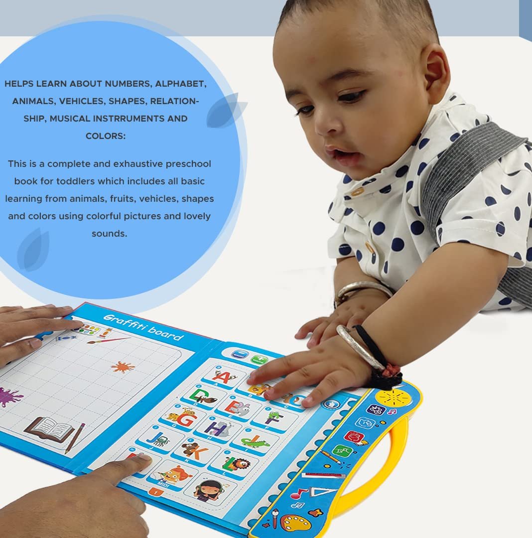 NHR Kids Intelligence English Letters & Words Learning Sound Book - Fun Educational Toys, Activities With Numbers, Shapes, Animals Phonetic Learning for Toddlers (E-Book, Multicolor) - Image 4