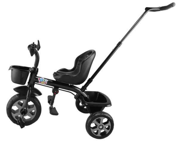 Pluto Lite Tricycle for Kids | Cycle for Kids 1-4 Years | Baby Cycle | Bicycle for Kids with Storage Basket, Cushion Seat and Seat Belt TZ-548 (Black) - Image 3