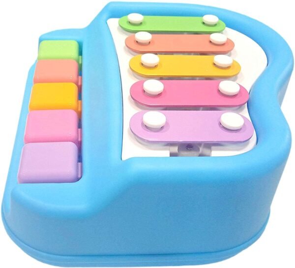 Fun Express 2 in 1 Baby Piano Xylophone Toy - 8 Multicolored Key Keyboard Xylophone Piano for Toddlers 1-3 Years Old | Preschool Educational Musical Learning Instruments Toy for Baby Kids Girls Boys - Image 2
