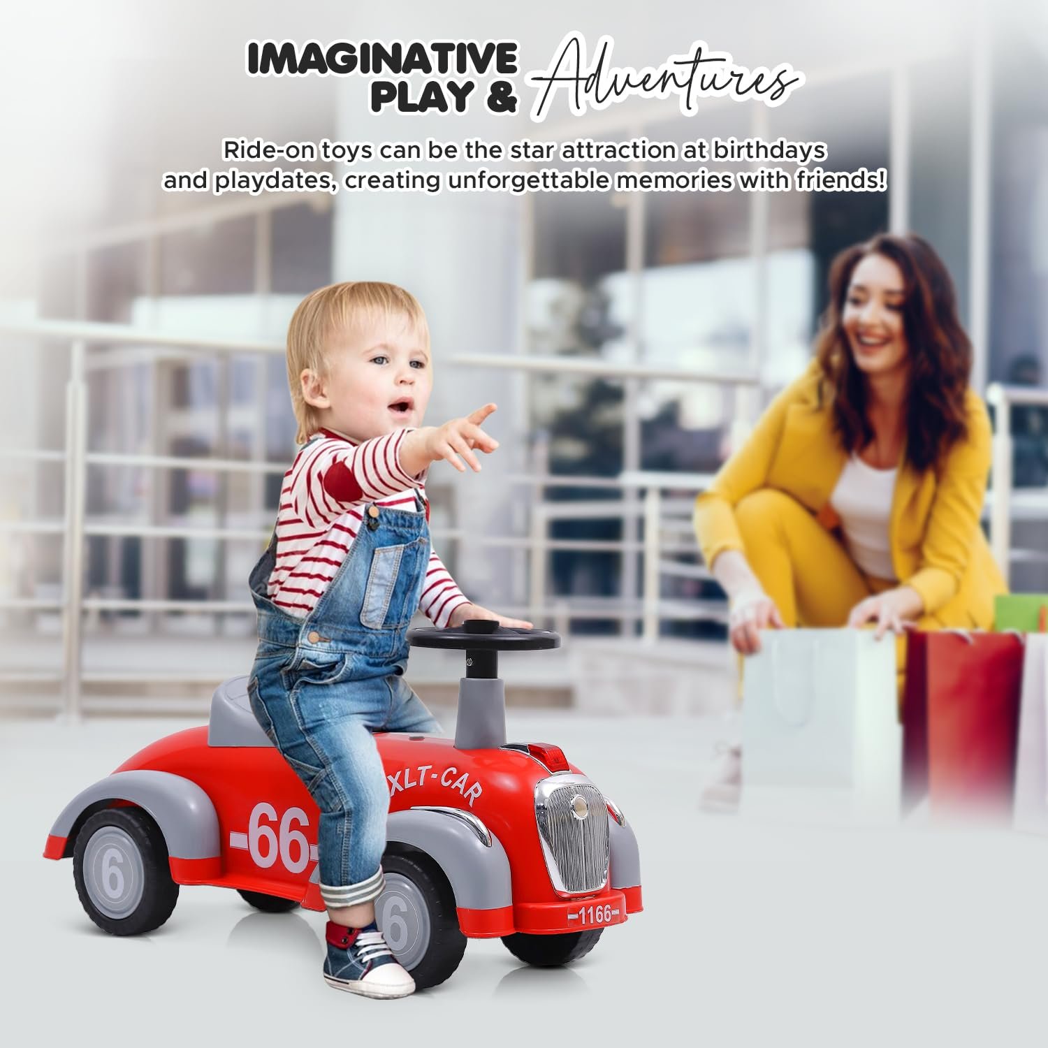 NHR car for Kids, Toys car, Ride on Cars, Scooter, Cycle, Rider for Kids 1-2 Years Old Baby boy and Girl Birthday Gift - Image 2