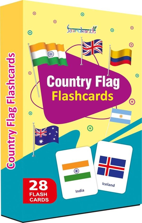Premium World Country Flags Flash Cards for Kids Early Learning | Easy & Fun Way of Learning 1 Year to 6 Years Babies Smart Toys