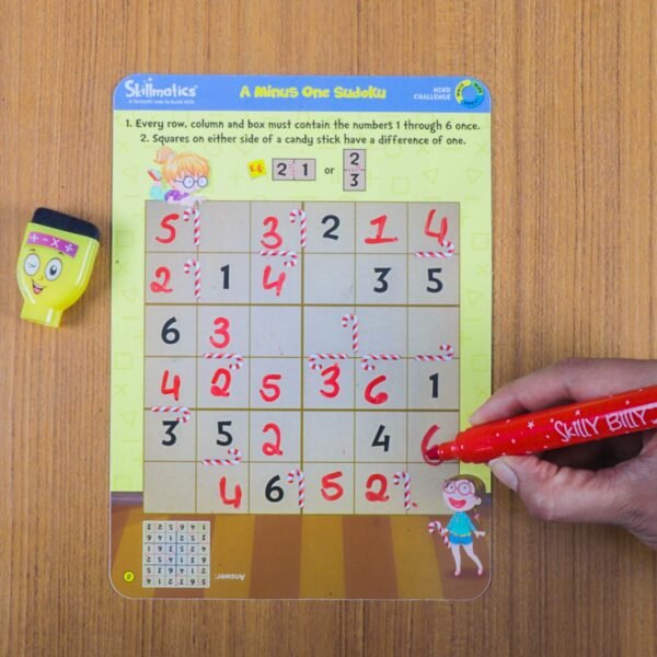 Skillmatics Educational Game - Mind Challenge, Reusable Activity Mats with Dry Erase Marker, Gifts, Travel Toy, Ages 6 and Up - Image 2