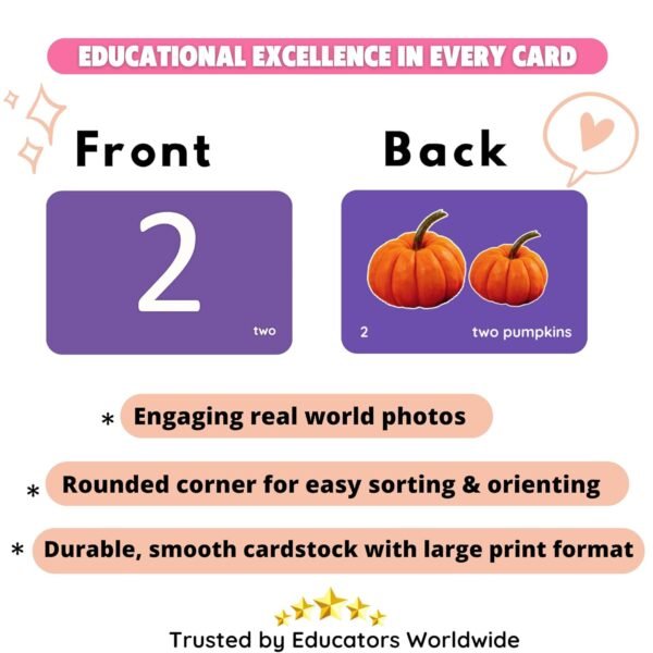 BuGBee Flash Cards for Kids 2+ Years | Montessori Toys & Games, Preschool Learning for Kids for 1, 2, 3, 4 Years (Alphabets +Numbers + Fruits + Vegetables + bodyparts Flash Cards (Set of 5) - Image 6