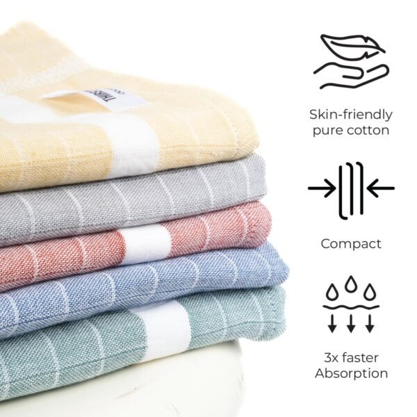 by Doctor Towels Premium Cotton Bath Towel, Super Soft & High Absorbency Towel, Quick Dry Towels for Bath Large Size, Bath Towel for Men, Women & Kids, (Blue) - Image 4