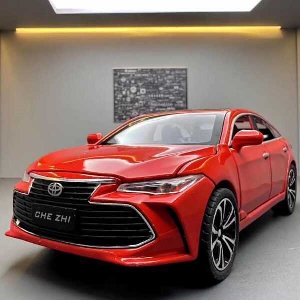 Toy Car 1:24 Toyota Avalon Metal Alloy Diecast Car Model Miniature Model with Sound Light Model Boys Toys for Children\'s/ (Multi Colour) (Heavy Material)