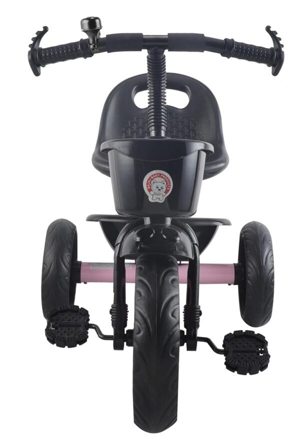 Pluto Lite Tricycle for Kids | Cycle for Kids 1-4 Years | Baby Cycle | Bicycle for Kids with Storage Basket, Cushion Seat and Seat Belt TZ-547 (Pink) - Image 2