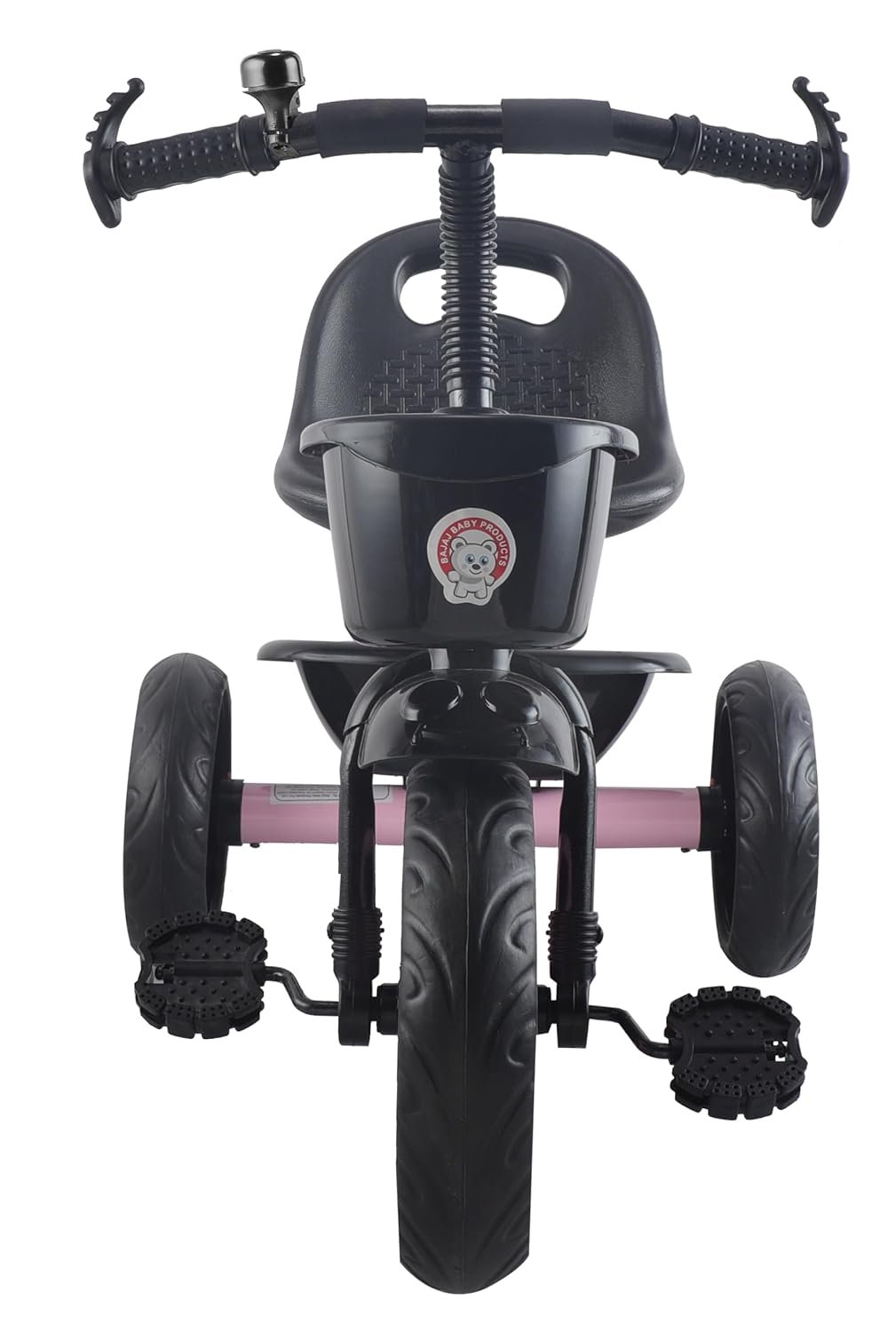 Pluto Lite Tricycle for Kids | Cycle for Kids 1-4 Years | Baby Cycle | Bicycle for Kids with Storage Basket, Cushion Seat and Seat Belt TZ-547 (Pink) - Image 2