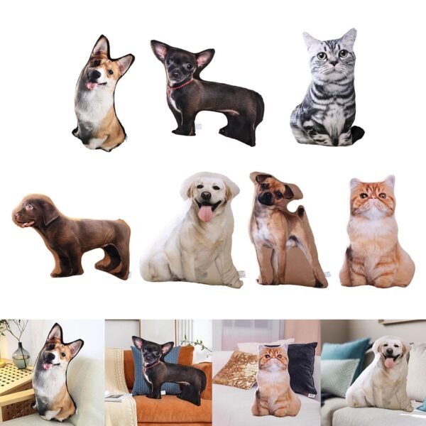 bnf® Simulation Plush Pillow Funny Kids Accompany Toys for Office Kids Room Couch Corgi - Image 5