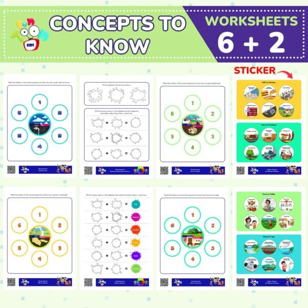 Senior KG Educational Worksheets for Kids | Covers Phonics, Maths & Concept Activity Sheets | Preschool Early Learning Worksheets for Kids 5 to 6 Years - Image 6