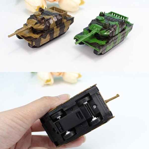 Lyla 6xPull Back Tank Model Toy Realistic Kids Tank for 3-7 Years Old Kids Gift