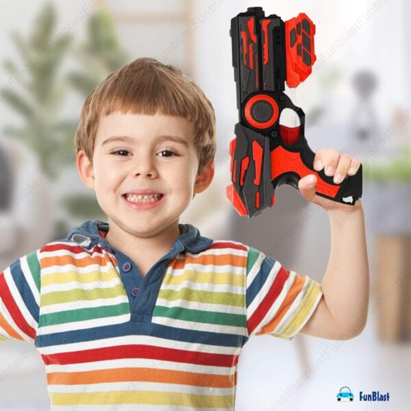 FunBlast Gun Toy – High Speed Manual Soft Bullet Gun with 6 Foam Bullets – Long Range Shooting Darts Gun Toy for Kids, Boys, Children, Toy Gun Pistol for Kids – Multicolor - Image 2