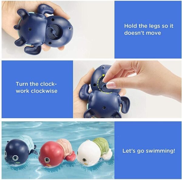 Cute Bathing Toys for Toddlers, Bathtub Toys for Baby Boys & Girls, 0-3 Years (Pack of 1, Multicolor) - Image 3