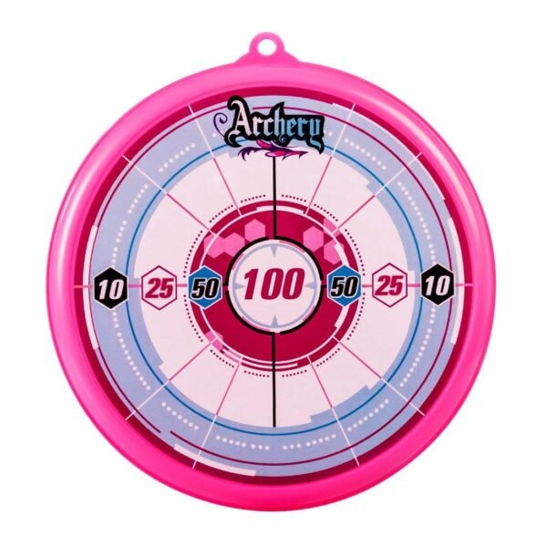 Storio Kids Bow & Arrow Toy | Archery Set for Boys and Girls, Outdoor Hunting Game with 3 Suction Cup Arrows, Target & Quiver | Target Game Perfect for Kids - Pink - Image 5