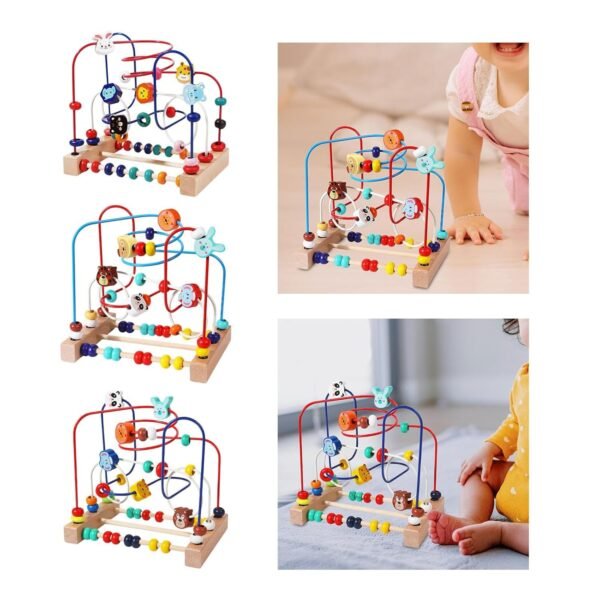 Bead Maze Toy Birthday Gifts Puzzle Beads for Boys Girls Kids Ages 0-3 Years 22.5x14.5x21cm|Baby | Toys for Baby | Developmental Baby Toys|1 Bead Maze Toy - Image 3