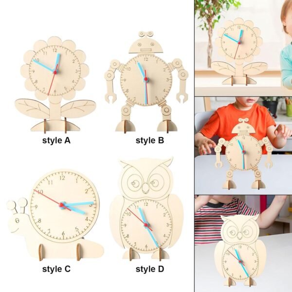 MERISHOPP® Science Experiment Kits DIY Clock Model for Kids Beginners Developmental Toy Style A|Toys & Hobbies | Games | Game Pieces Parts|1 DIY Clock Model - Image 4