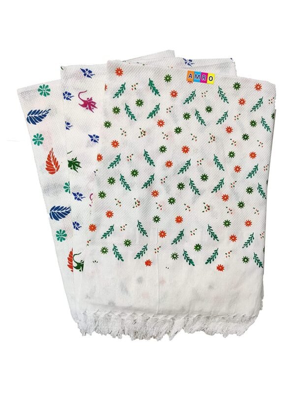 Amro Bath Towels for Men, Women & Kids, Cotton Bath Towels for Boys & Girl, Very Abserbent,Gamcha/Bath Towels Large Size Combo Set of 3,(Multi-Color) 250 GSM 77 x 160 CM - Image 2