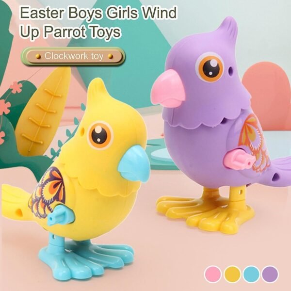 Toyshine Pack of 3 Press and Go/Wind Up Key Operated Animal Shape Moving Educational Sensory Gliding Toys for Toddlers 1-3yrs, Model B - Image 3