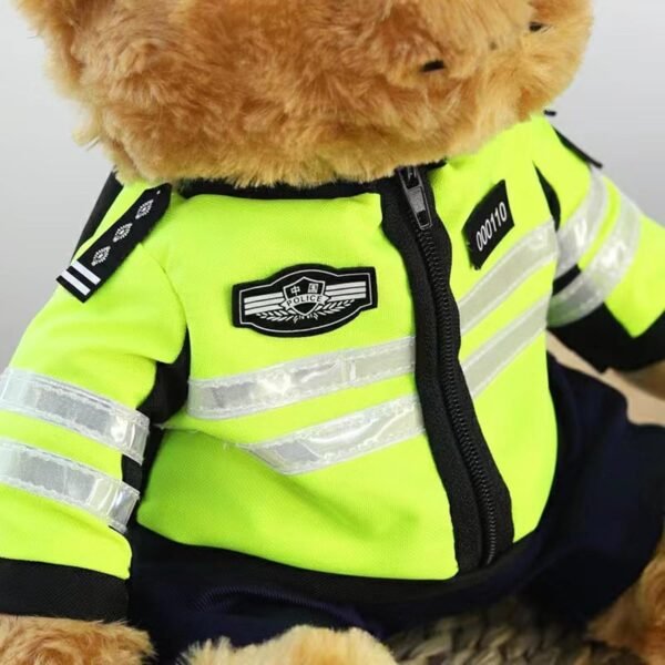 bnf® Stuffed Animal Plush Toy Pillow Police Bear Toy Doll for Children Girls Boys Green - Image 2