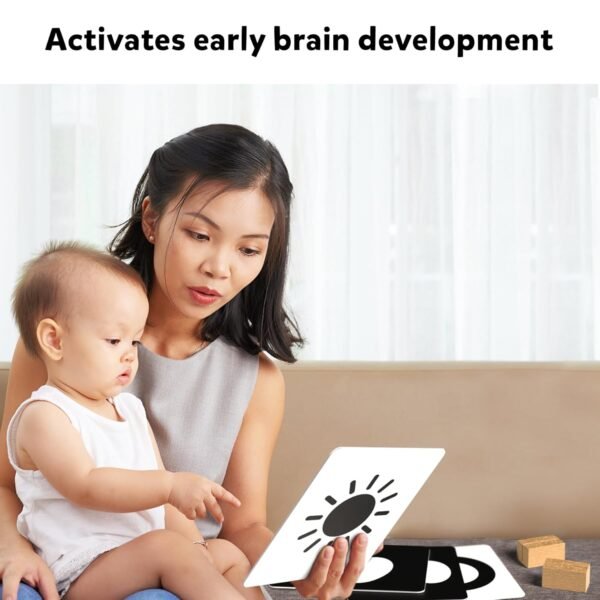 Skillmatics Large Language_Skills Flash Cards for Babies & Infants - High Contrast, 60 Pictures, Visual Stimulation & Sensory Development, Travel Friendly, Gifts for Infants 0 to 12 Months Kids - Image 6