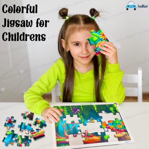 FunBlast Puzzles for Kids - 24 Pcs Honey Bee Jigsaw Puzzle for Kids of Age 3-5 Years, Wooden Board Jigsaw Puzzles, Floor Puzzle for Children, Learning and Educational Jigsaw Puzzle Toys - Image 5