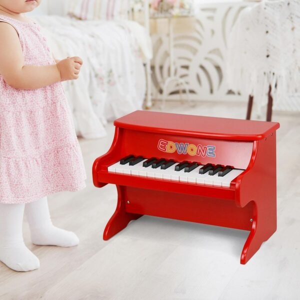 Learn to Play Piano 25 Keys Wood Piano for Girls Boys 3-7 Years Old Beginner|Toys & Hobbies | Educational | Music & Art|1 Wood Piano Toy - Image 2