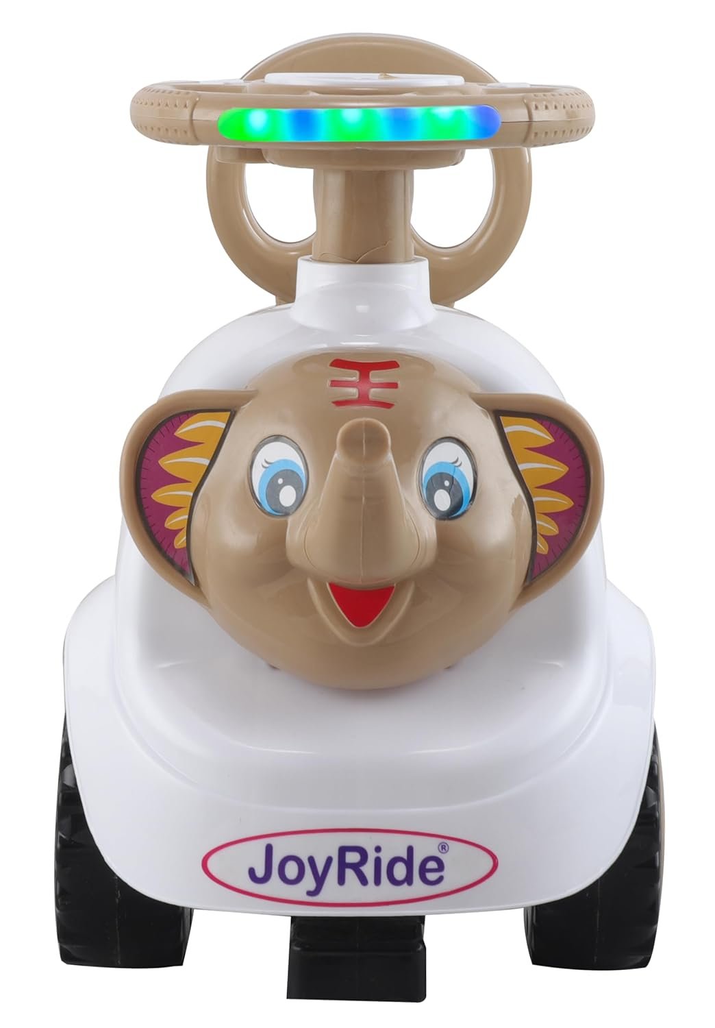 JoyRide Brown Elephant Ride-On Baby/Kids Ride for Boys & Girls 1-3 Years with Light Horn Storage Compartment (Brown) - Image 2
