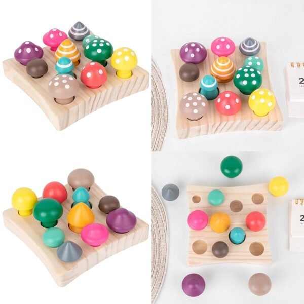 bnf® Mushroom Harvest Game Shape Sorting for Boys Girls Kids with Pattern Baby | Toys for Baby | Developmental Baby Toys - Image 6