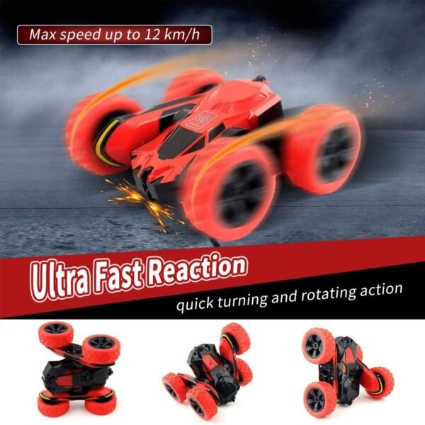 Joyjam RC Stunt Car for 5-10 Year Old Boys - Off Road Remote Control Truck for Kids & Adults - High Speed Racing Car With 360 Degree Rolling Rotation - Christmas Birthday Gift, Red - Image 5