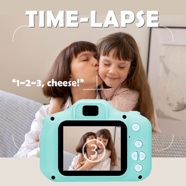 CADDLE & TOES Kids Camera, Christmas Birthday Festival Gifts for Girls or Boys Aged 3-12 Years Old, Kids Digital Camera for Kids with Video, HD Digital Camera Toys for Kids (Camy Green) - Image 6