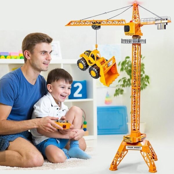 1/36 Remote Control Tower Crane Movable Joints for Holiday Boys 4-7 Year Old|Toys & Hobbies | Diecast & Toy Vehicles | Cars, Trucks & Vans |1 Set RC Crane Toy - Image 2