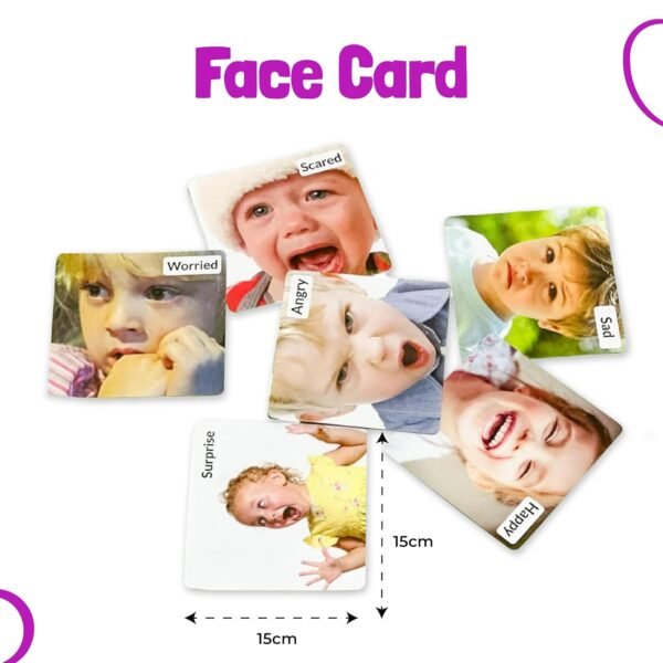 B4BRAIN 3-in-1 Brain Boosting Non-Tearable Flash Cards for 0-3 Years | Fruit, Color, Newborn & Face Cards | 27 Durable Board Cards | Montessori Early Learning Toy | Best Gift for Baby Boys & Girls - Image 2
