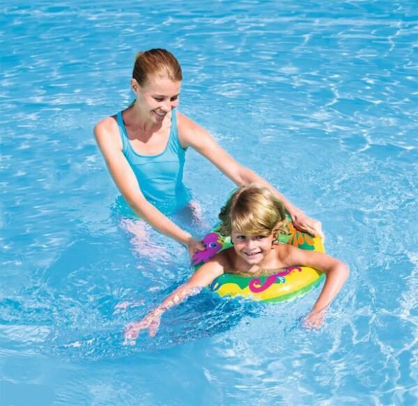 Fancydresswale Swimming Set for Kids with Swimming Goggles, Cap and Swim Ring, Random Colors and Design; Suitable of 3-6 Years (Ring only) - Image 3