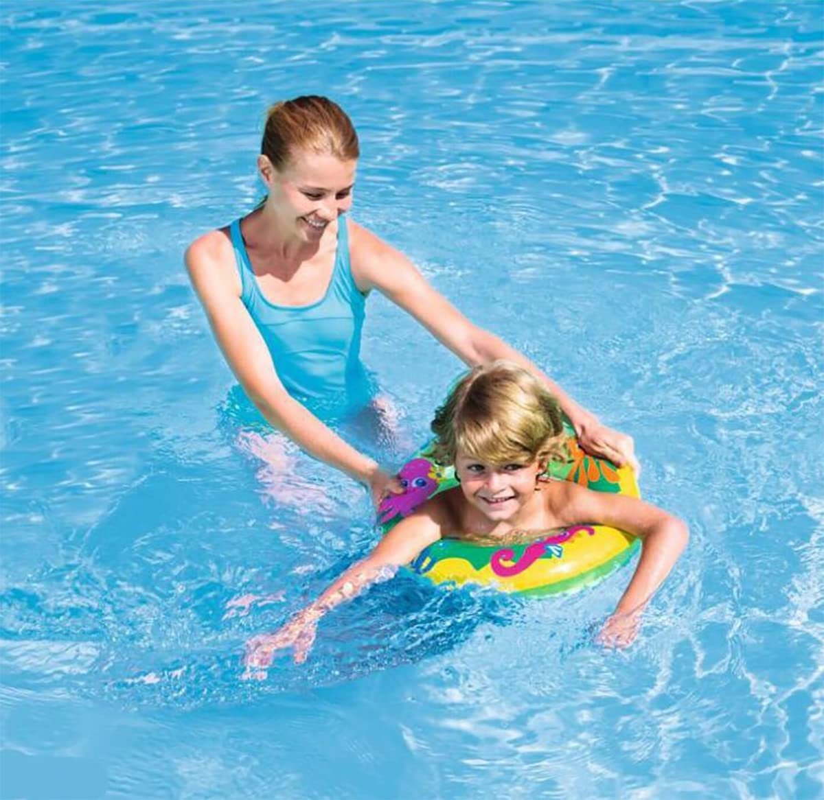 Fancydresswale Swimming Set for Kids with Swimming Goggles, Cap and Swim Ring, Random Colors and Design; Suitable of 3-6 Years (Ring only) - Image 3