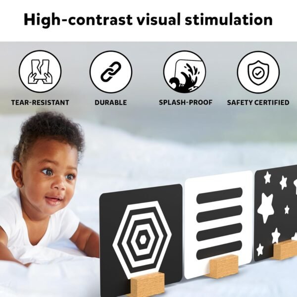 Skillmatics Large Language_Skills Flash Cards for Babies & Infants - High Contrast, 60 Pictures, Visual Stimulation & Sensory Development, Travel Friendly, Gifts for Infants 0 to 12 Months Kids - Image 4