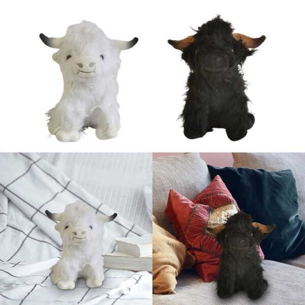 bnf® Cow Plush Cattle Plush Figure Toy for Festival Children Toy White - Image 4