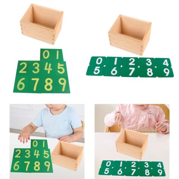 Toy Number Cards Safe with Box Educational Tool for Toddlers Boys 0-2 Years Old International - Image 3