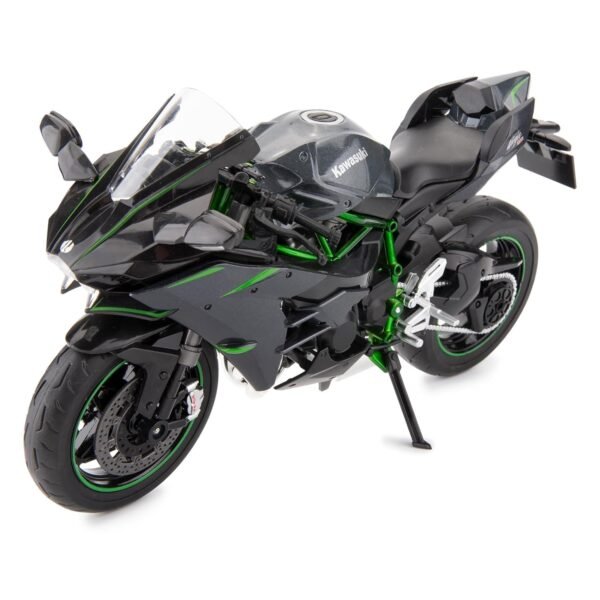 Police Motorcycle Toy - Pull Back Motorcycle Toys, Tiny Gift with Music Lighting, Latte Motorcycles Toy for Kids Boys Age 3-8 Year Old [New] (Big Ninja Bike-Black)