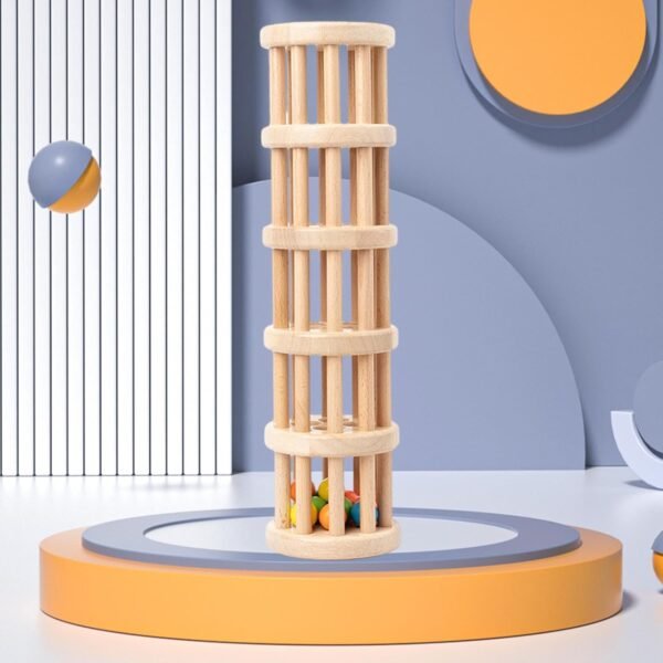 bnf® Rainstick Shaker Toy Preschool Rattle Tube Rainstick for Boys Ages 1 2 3 5 Tier - Image 2