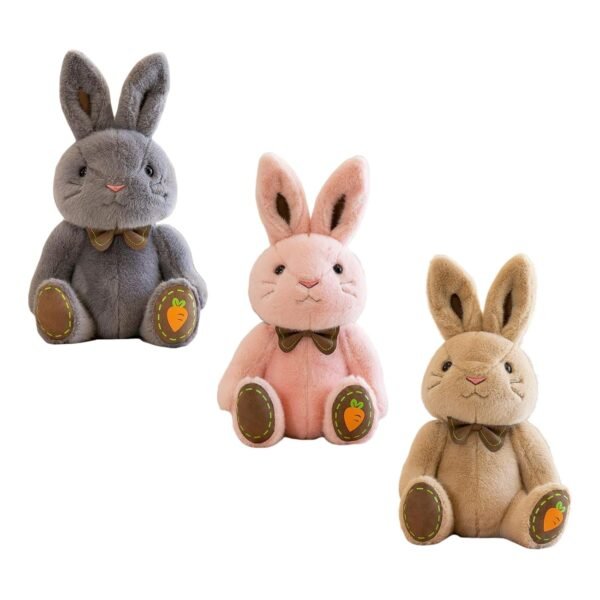 bnf® Rabbit Plush Toy Pillow Doll Stuffed Animals Pillow for Children Dark Gray Baby | Toys for Baby | Plush Baby Toys - Image 3