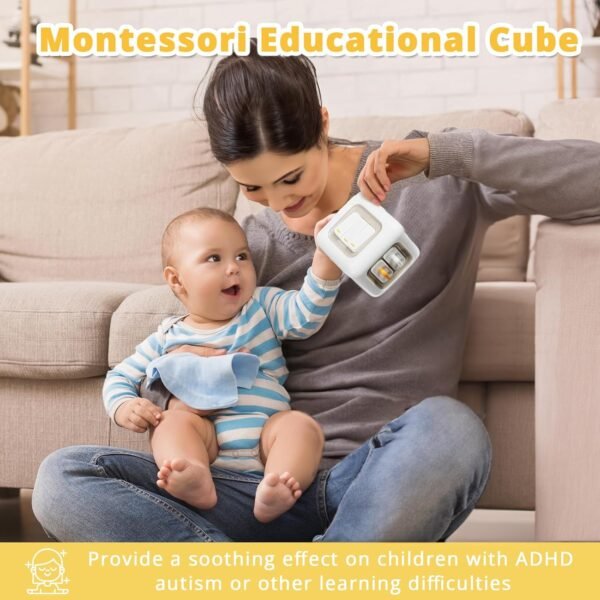 Busy Cube Toys for 1 Year Old Boy, Montessori Toys for 1+ Year Old, Travel Sensory Toys for Toddlers 1-3, Learning Fine Motor Skills| 1st Birthday Gifts Stocking Stuffers Boy 12 Months + - Image 4