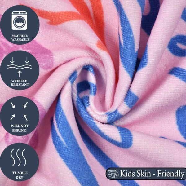 FRESH FROM LOOM Cartoon Printed Bath Towel for Kids | Boys & Girls Towels | Skin Friendly Tauliya | 100% Cotton Fur Hypoallergenic Fabric | Anti -Fade Cloth | Double Stitched Edge (27x54 Inches) - Image 3