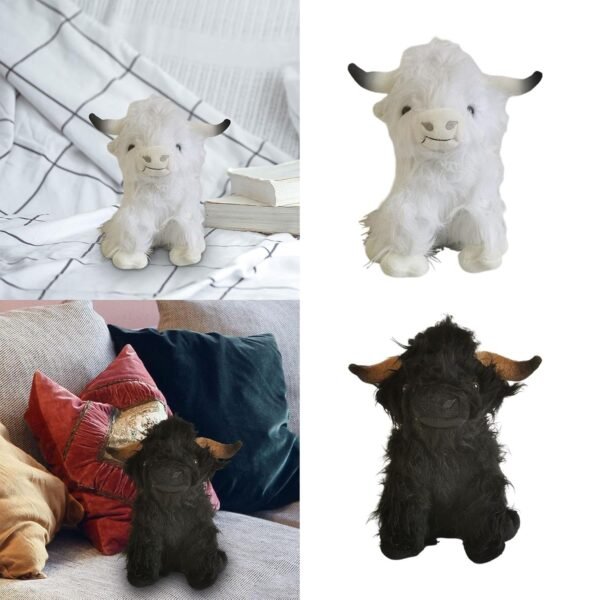 bnf® Cow Plush Cattle Plush Figure Toy for Festival Children Toy White - Image 6