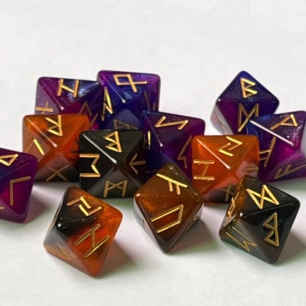 3 Pieces Multi Sided Astrological Dice for Constellation Divination Accs Violet|Toys & Hobbies | Games | Other Games|3 Polyhedral Rune Dices - Image 6