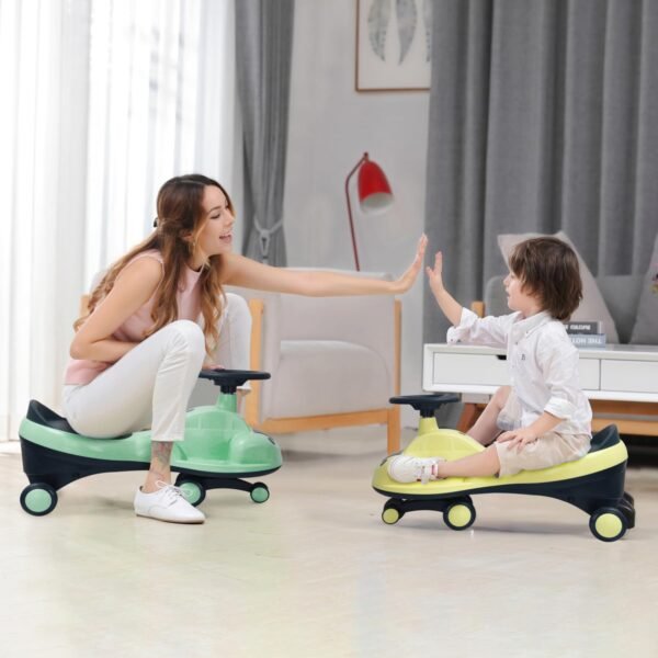 R for Rabbit Iya Iya Zippy Kids Swing Car, Scratch Free PVC Wheels with ABEC7 Bearing, Ride on Magic Toy Car for Kids Suitable for 3+ Years Boys & Girls, Upto 75 Kgs (Sea Green) - Image 4