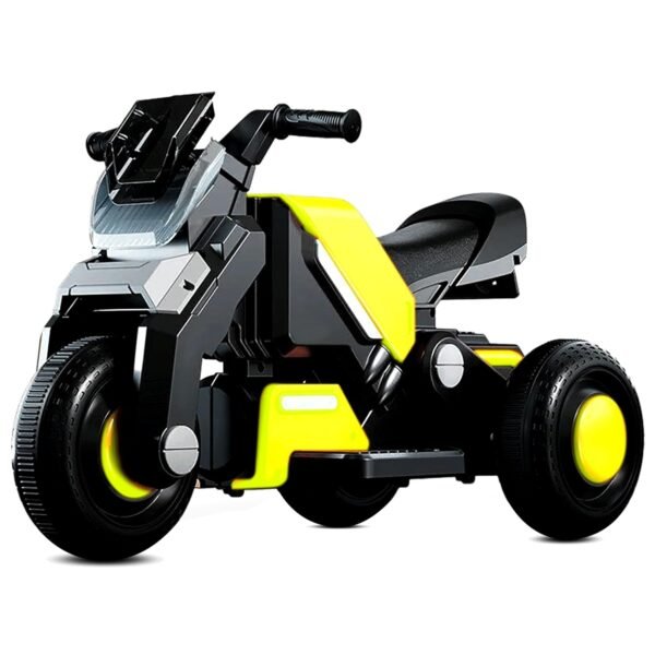 Kidsmate Hyrider 6V Electric Kids Bike with Rechargeable 6.5 Ah Battery Inbuilt Imported Motor Drive | Music Player, Front LED Light & Foot Accelerator Pedal Bike for Ages 1-4 Years