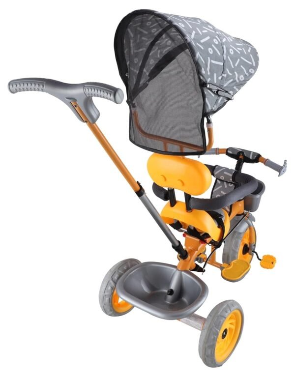 Adventure Rider Pro Max Kids|Baby Trike|Tricycle for Kids|Boys|Girls|Cycle for Kids 1-4 Years TZ-604 (Yellow) - Image 5